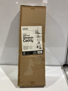 VARIETY OF ITEMS TO INCLUDE ASAB 4-TIER TELESCOPIC SHOWER CADDY