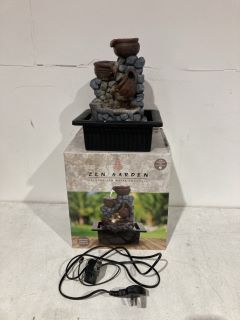 BOX OF ZEN GARDEN CALMING LED WATER FOUNTAIN