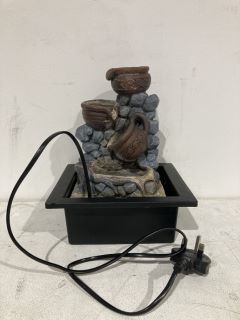 BOX OF ZEN GARDEN CALMING LED WATER FOUNTAIN