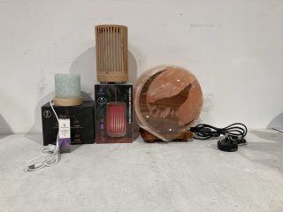 BOX OF ITEMS TO INCLUDE SENSE AROMA INDOOR WATER FOUNTAIN