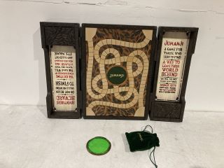 JUMANJI ITS A JUNGLE IN HERE BOARD SHOWN ACTUAL SIZE APPROXIMATELY 16 X 11 X 4 INCH RRP £129