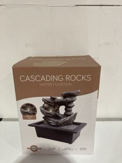 BOX OF ASSORTED ITEMS TO INCLUDE CASCADING ROCKS WATER ROCKS