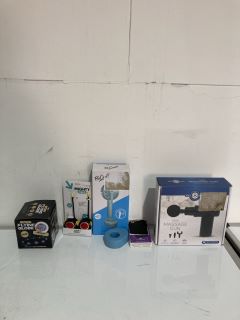 BOX OF ASSORTED ITEMS TO INCLUDE BE COOL RECHARGEABLE MIST FAN