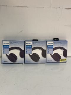 3 X PHILIPS HEADPHONES 4000 SERIES TAH4205 RRP £93.15