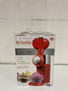 2 X SWIRLIO FROZEN FRUIT DESSERT MAKER RRP £140