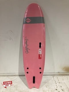 HANDSHAPED SALLY FITZGIBBONS SOFTECH SURFBOARD 6"6 PINK RRP £400