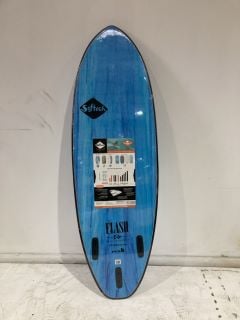 ERIC GEISSELMAN FLASH SOFTECH SURFBOARD 5"0 AQUA MARBLE RRP £296