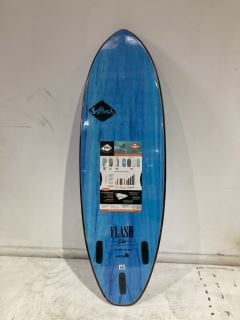 ERIC GEISSELMAN FLASH SOFTECH SURFBOARD 5"0 AQUA MARBLE RRP £296