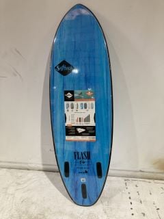 ERIC GEISSELMAN FLASH SOFTECH SURFBOARD 5"7 AQUA MARBLE RRP £305