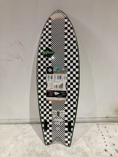 KYUSS FISH SOFTECH SURFBOARD 5"8 CHECKERED RRP £249