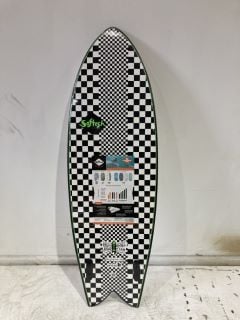 KYUSS FISH SOFTECH SURFBOARD 5"8 CHECKERED RRP £249