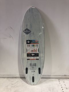 ERIC GEISSELMAN FLASH SOFTECH SURFBOARD 5"7 WHITE MARBLE RRP £305