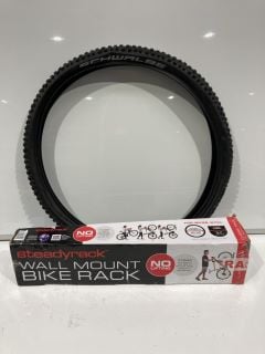 A BOX TO INCLUDE STEADYRACK WALL MOUNT BIKE RACK