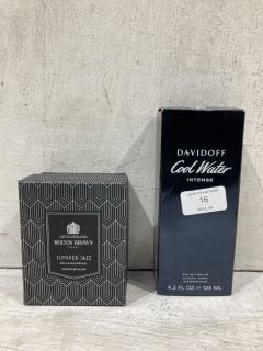 DAVIDOFF COOL WATER INTENSE 125ML AND MOLTON BROWN JUNIPER JAZZ BATH AND SHOWER GEL RRP £60