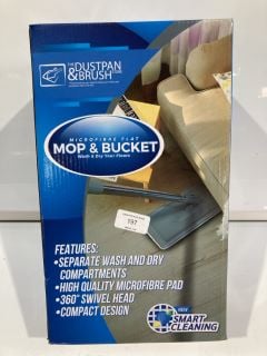 THE DUSTPAN AND BRUSH MICROFIBRE FLAT MOP & BUCKET RRP £19.99