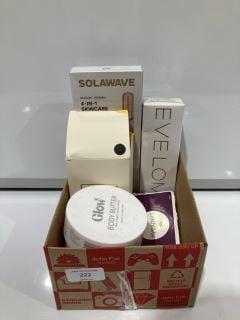 A BOX TO INCLUDE GLOW BODY BUTTER, SOLOWAVE 4 IN 1 SKINCARE WAND