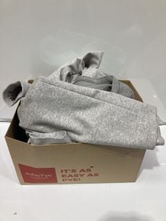 A BOX TO INCLUDE RIVER ISLAND GREY UK 16 COAT