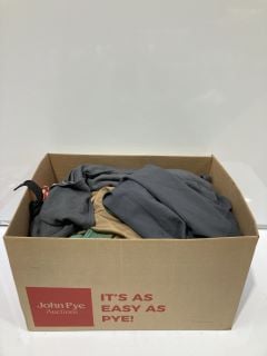 A BOX TO INCLUDE PRIMARK UK 10 GREY BUSINESS TROUSERS