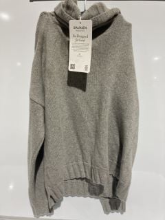 WOMENS BAUKJEN GREY KNITTED TURTLENECK JUMPER UK 14 RRP £219