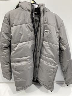 PUFFER MANIERE DE VOIR GREY SYNTHETIC COAT