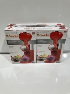 2X BIG BOSS SWIRLIO FROZEN FRUIT DESSERT MAKER