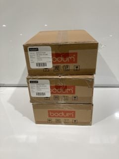 3X BODUM 2PCS GLASS DOUBLE WALL MEDIUM 0.35 12OZ