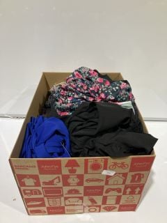 A BOX TO INCLUDE NEW LOOK UK 14 BLUE WOMENS BLOUSE