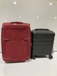 2X SMALL SUITCASES