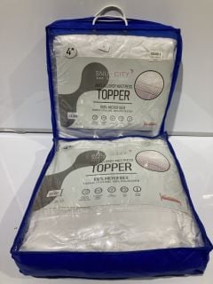 2X SNUG CITY ANTI-ALLERGY MATTRESS TOPPER