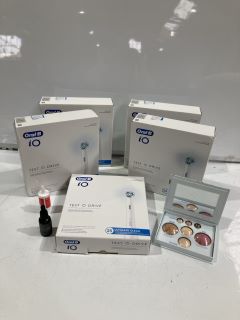 BOX OF ITEMS TO INCLUDE ORAL-B TEST DRIVE KIT