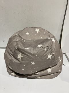 1 X STARY GREY BEAN BAG