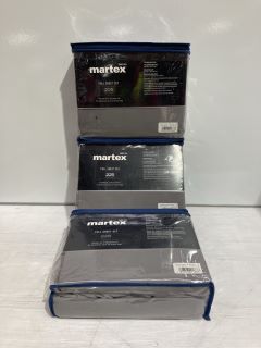 BOX OF MARTEX GREY FULL SHEET SET