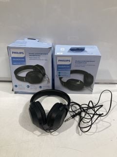 BOX OF ITEMS TO INCLUDE PHILIPS HEADPHONES SERIES 2000 RRP £230