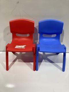 5 X KIDS MULTICOLOURED CHAIR