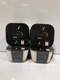 1 X PLANET TM BOX OF WHITE MUGS