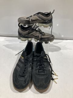 2 X SHOES TO INCLUDE NIKE AIR GREY FOOTBALL SHOES