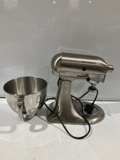 1 X KITCHEN AID SILVER MIXER