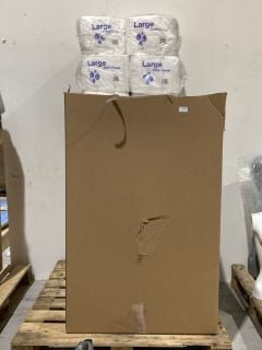 A PALLET OF LARGE TOILET PAPER