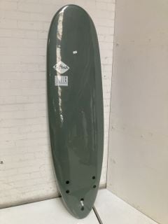 SOFTECH BOMBER SOFT SURFBOARD 6FT10 FCS II SMOKE GREEN/WHITE RRP £439.95