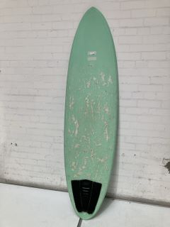 INDIO ENDURE EGG 6 FT 8 SURFBOARD AQUA MINT RRP £415