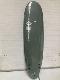 SOFTECH BOMBER SOFT SURFBOARD 6FT10 FCS II SMOKE GREEN/WHITE RRP £439.95