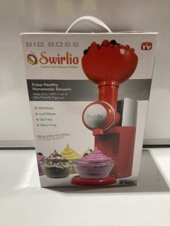 2 X BIG BOSS SWIRLIO FROZEN FRUIT DESSERT MAKER TOTAL RRP £220