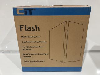 2 X FLASH MATX GAMING CASE TOTAL (SEALED) RRP £100