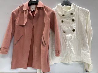 MICHAEL KORS JACKET WHITE + RIVER ISLAND JACKET PINK/ROSE