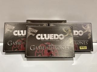 4X CLUEDO GAME OF THRONES EDITION