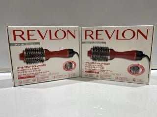 2X REVLON ONE-STEP VOLUMISER