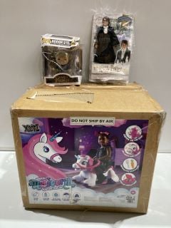 XOOTZ MAGICAL UNICORN + GAME OF THRONES FUNKO POP HODOR HOLDING THE DOOR + HARRY POTTOR WIZARDING WORLD FIGURE TOTAL RRP £270