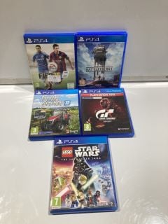 QTY OF PS4 GAMES INCLUDING LEGO STAR WARS THE SKYWALKER SAGA