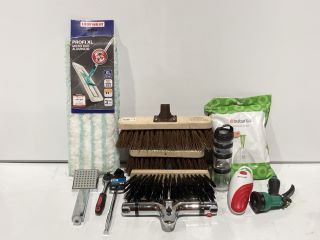 BOX OF ITEMS INCLUDING NEWMAN AND COLE BRUSH HEAD