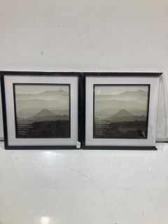 5X BLACK MOUNTED INLAY PICTURE FRAME